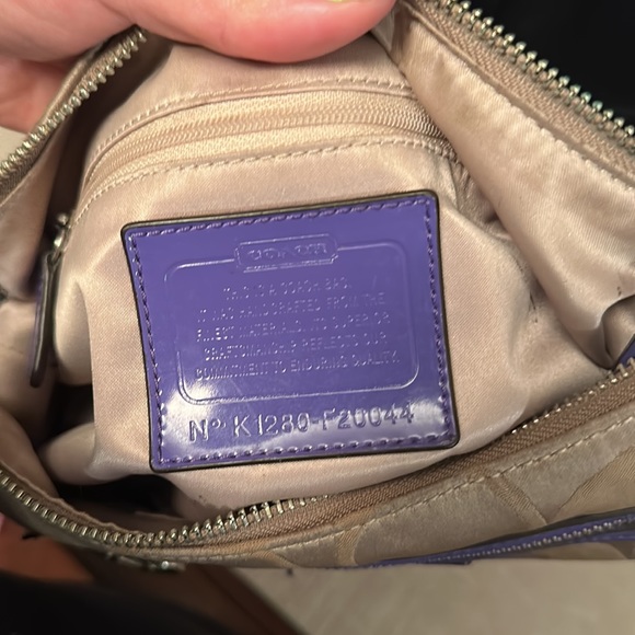 Coach poppy signature crossbody/shoulder bag - Picture 9 of 11